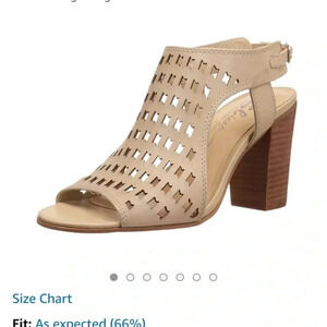 Sbicca lightening heels perforated 6.5 sandals